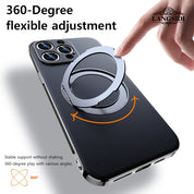 Leather Magnetic Ring Holder  Phone Case