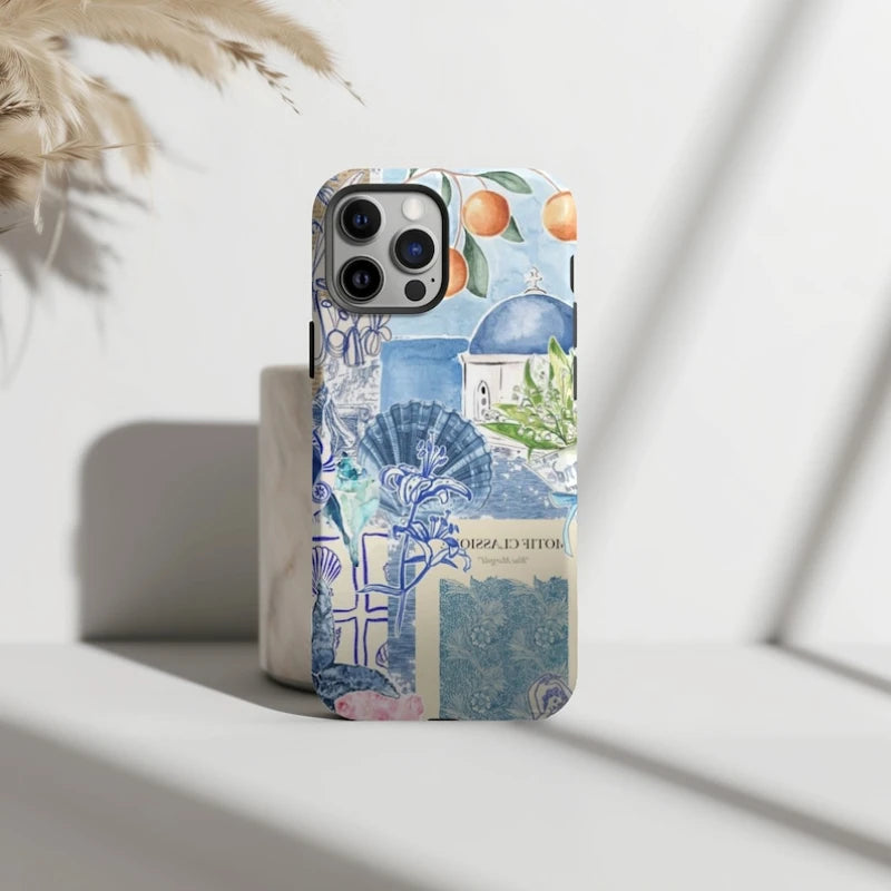 Blissful Blues Aesthetic Phone Case